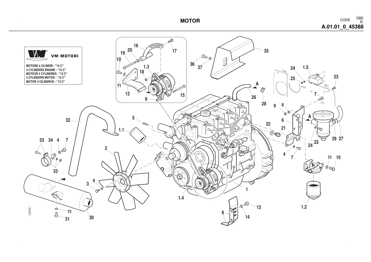 Pasquali Orion 7.95 Parts Manual