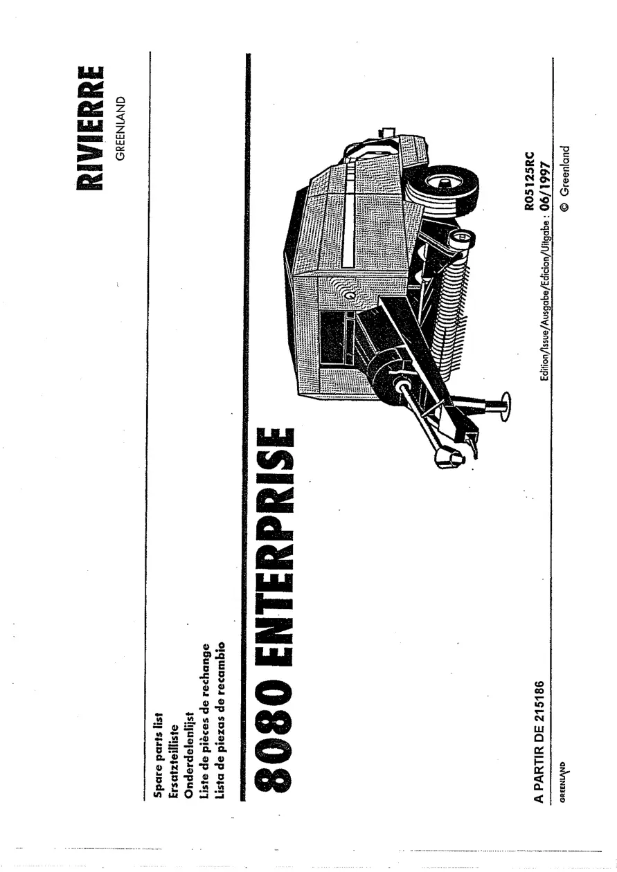 Rivierre Casalis Rivierre Greenland 8080 Enterprise 1997 Parts Manual
