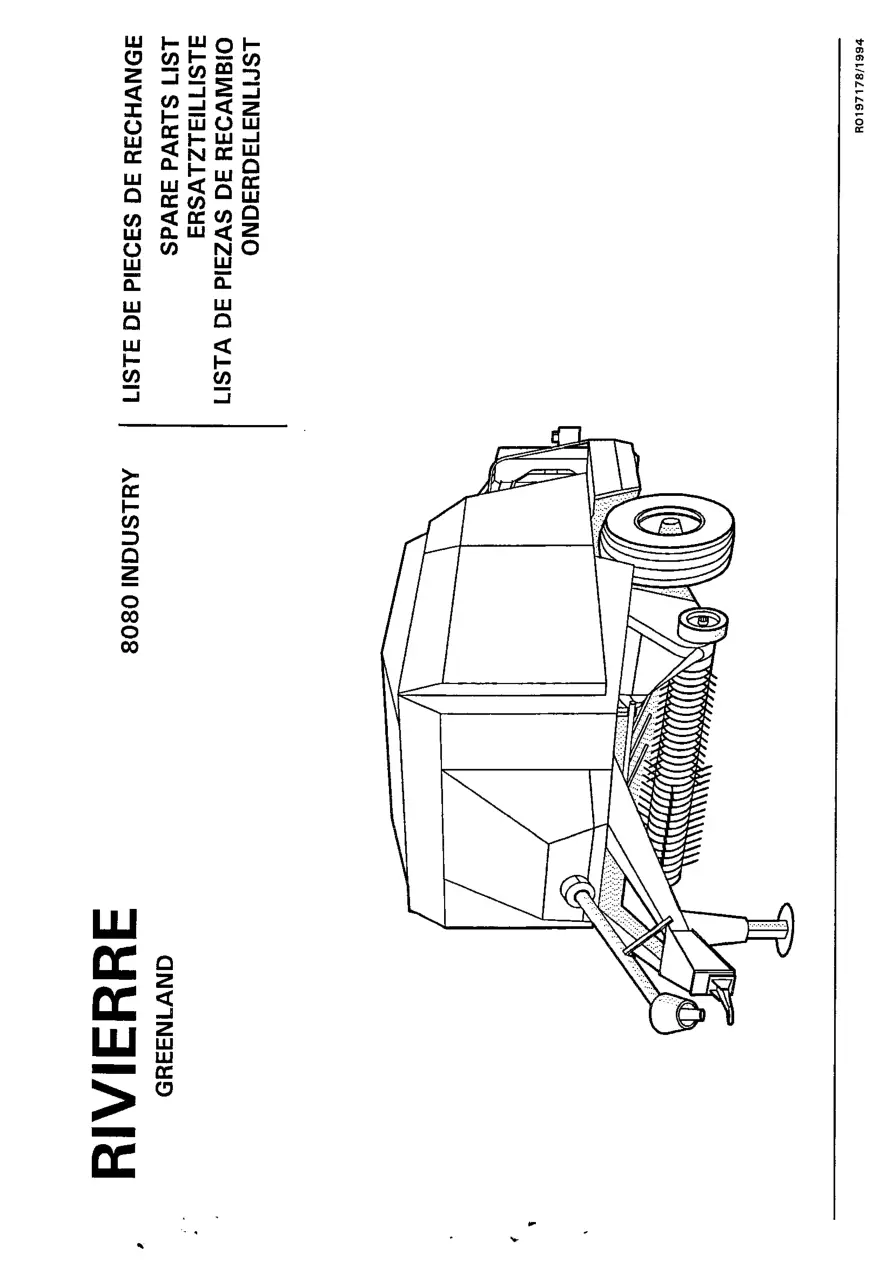 Rivierre Casalis Rivierre Greenland 8080 1994 Parts Manual