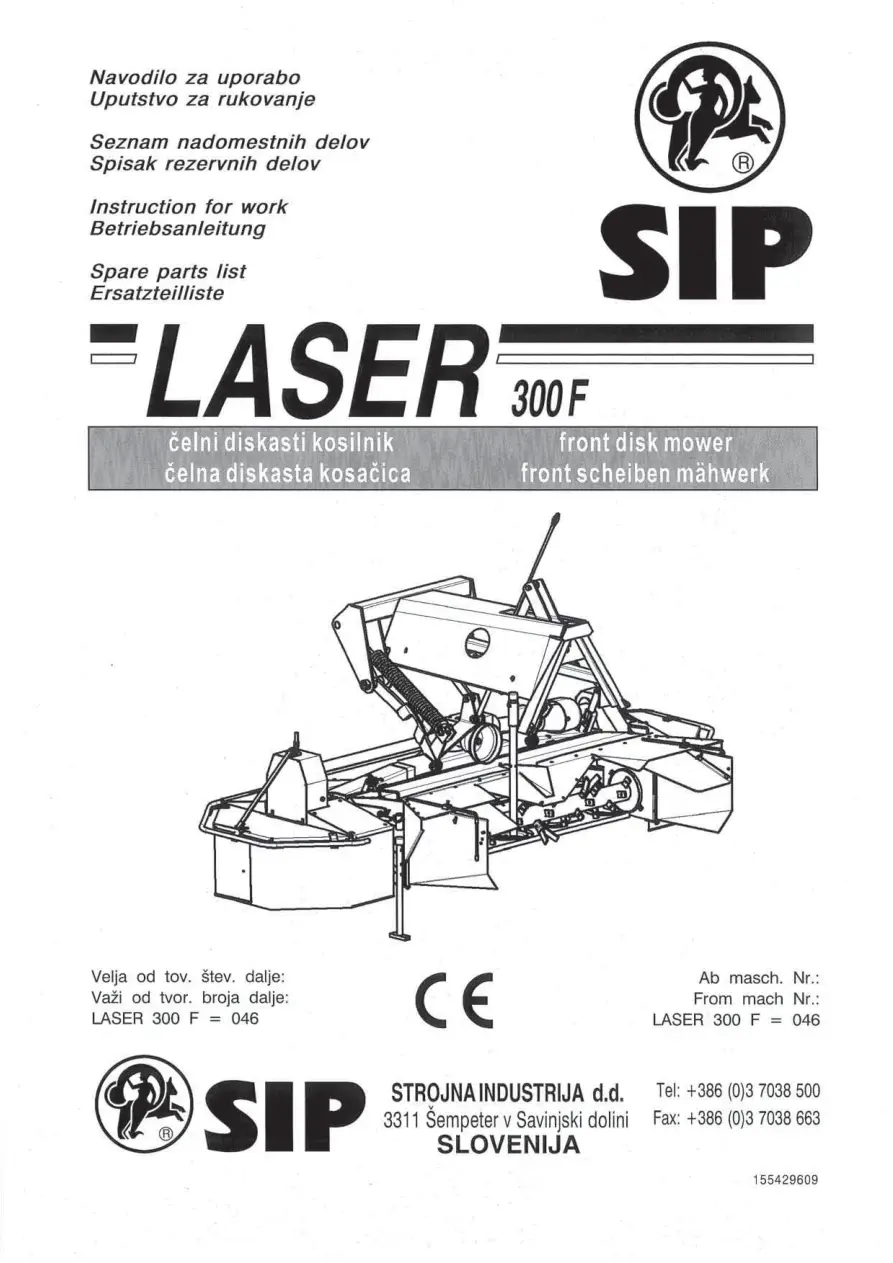 SIP 300F Parts Manual
