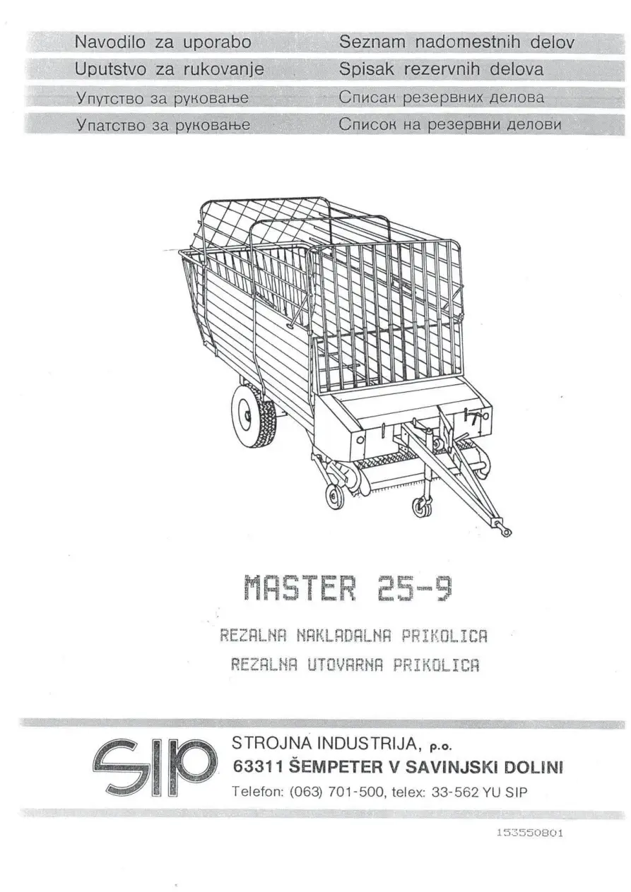 SIP 25 9 Parts Manual