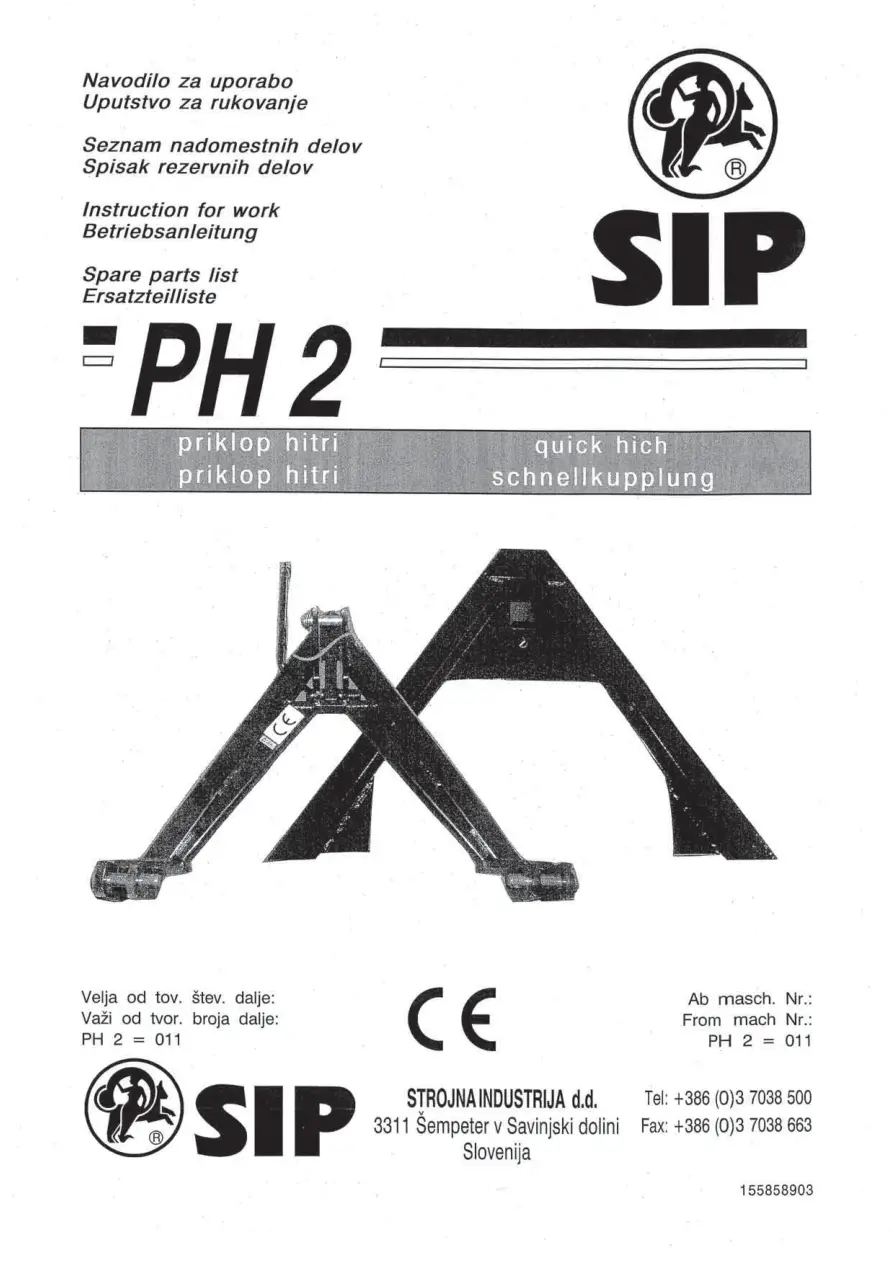 SIP Ph2 Parts Manual