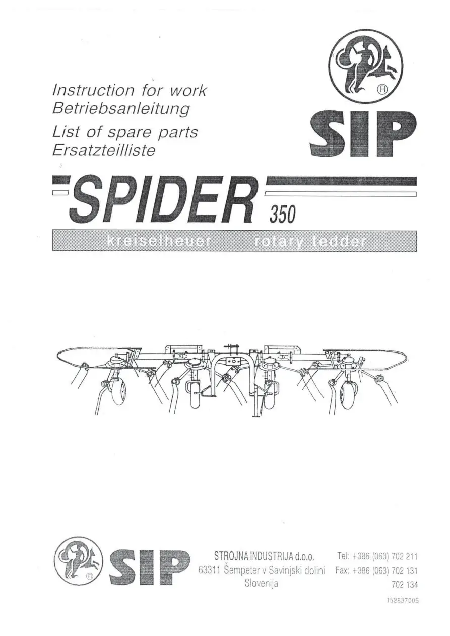 SIP 350 Parts Manual