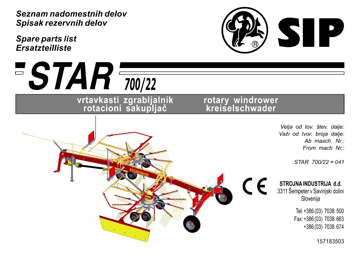 SIP 700 22 Parts Manual