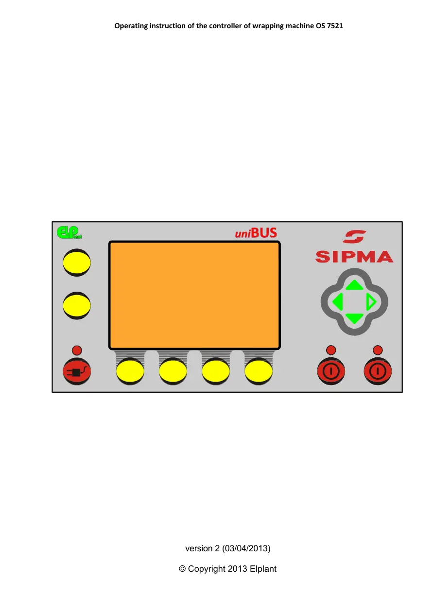 Sipma Os7521 Klara 2014 Operators Manual