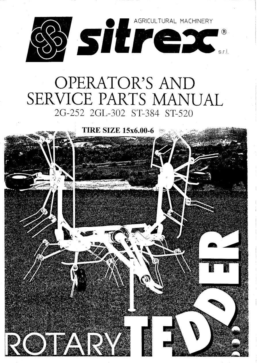 Sitrex 2G 252 2Gl 302 St384 St520 & Parts Manual