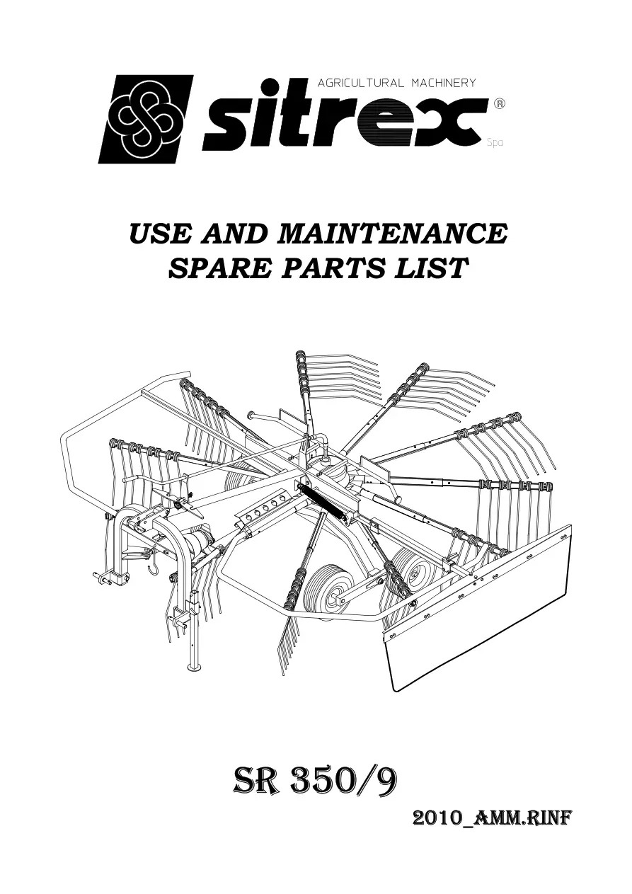 Sitrex 350 9 & 2010 Parts Manual