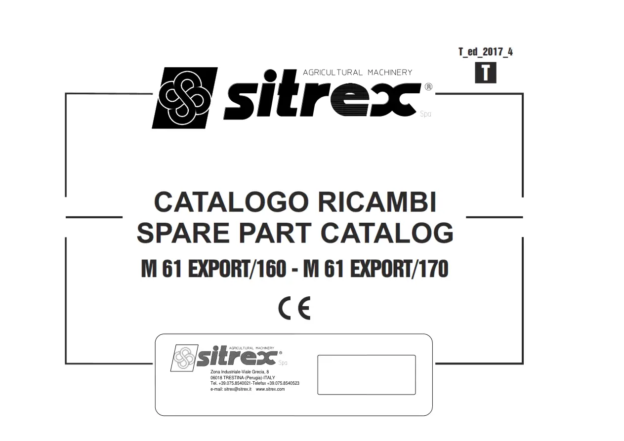 Sitrex M61 Pm & Parts Manual