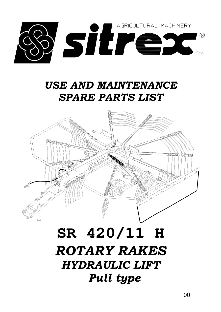 Sitrex Sr 420 11H & Parts Manual