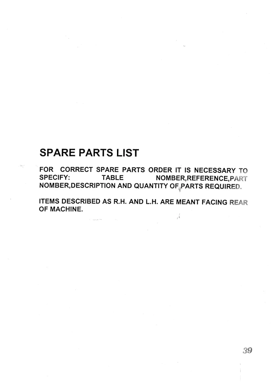 Sitrex St520H Parts Manual