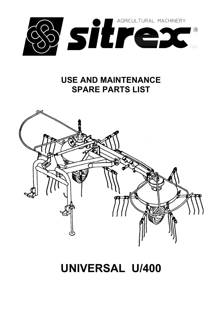 Ausama Sitrex U400 Operators Manual