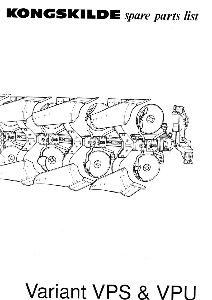 Skjold Kongskilde Vps Vpu Parts Manual