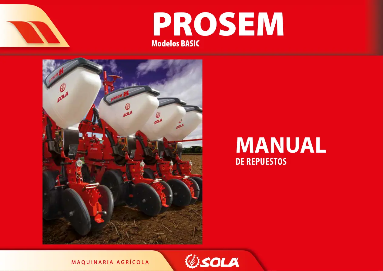Sola Prosem Modelos 2005 Parts Manual