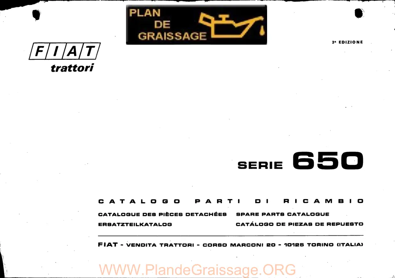 Someca Fiat 650 Parts Manual