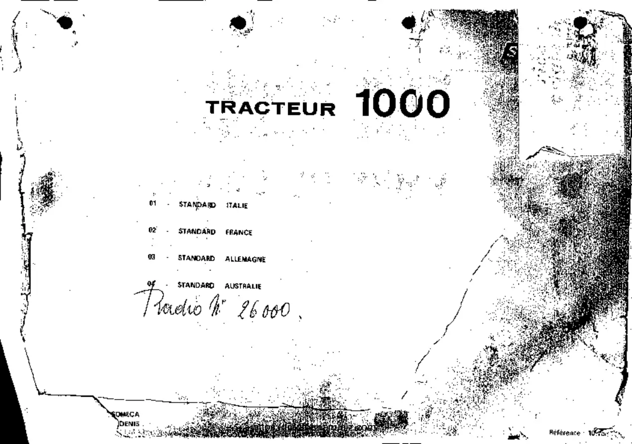 Someca 1000 Parts Manual