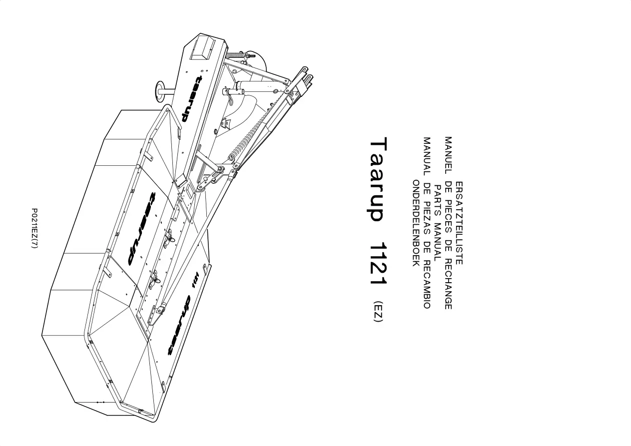 Taarup 1121 Mower Parts Manual