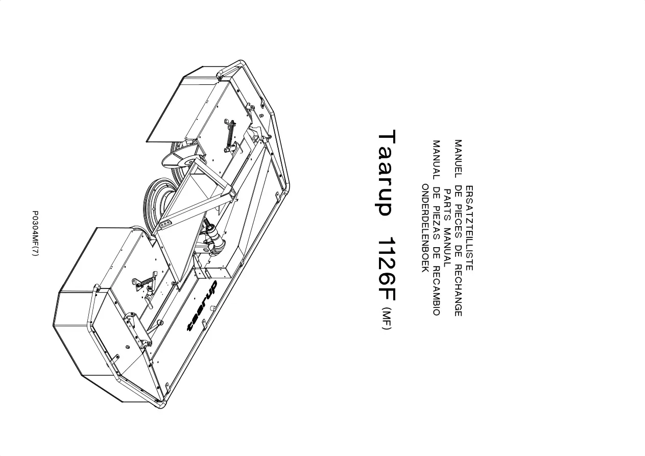 Taarup 1126F Mower Parts Manual