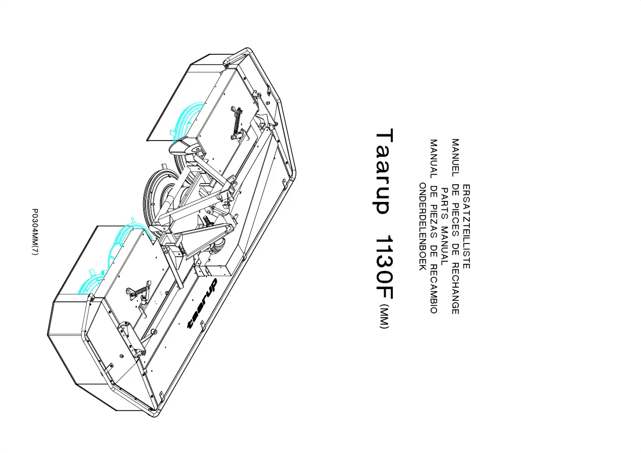 Taarup 1130F Mower Parts Manual