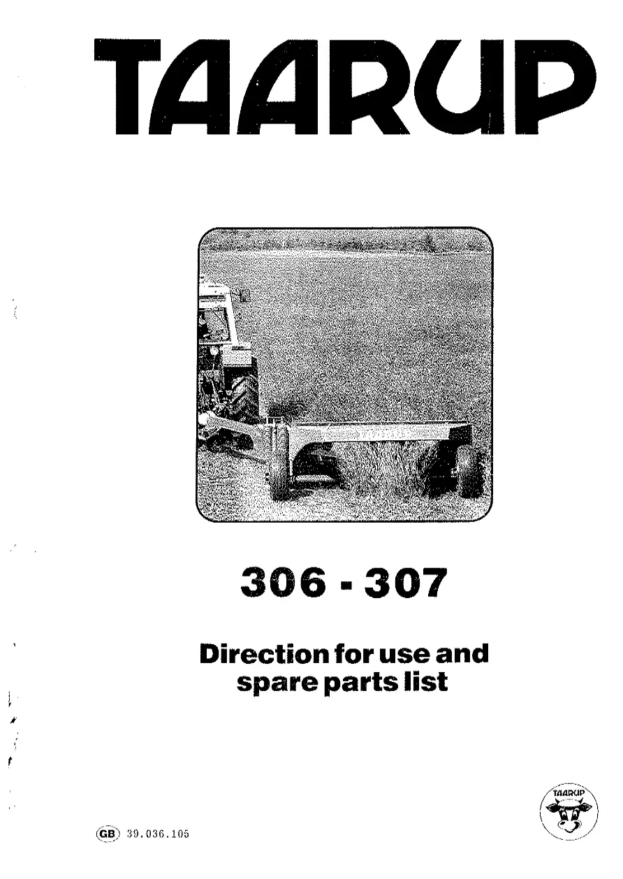 Taarup 306 307 Mower Parts Manual
