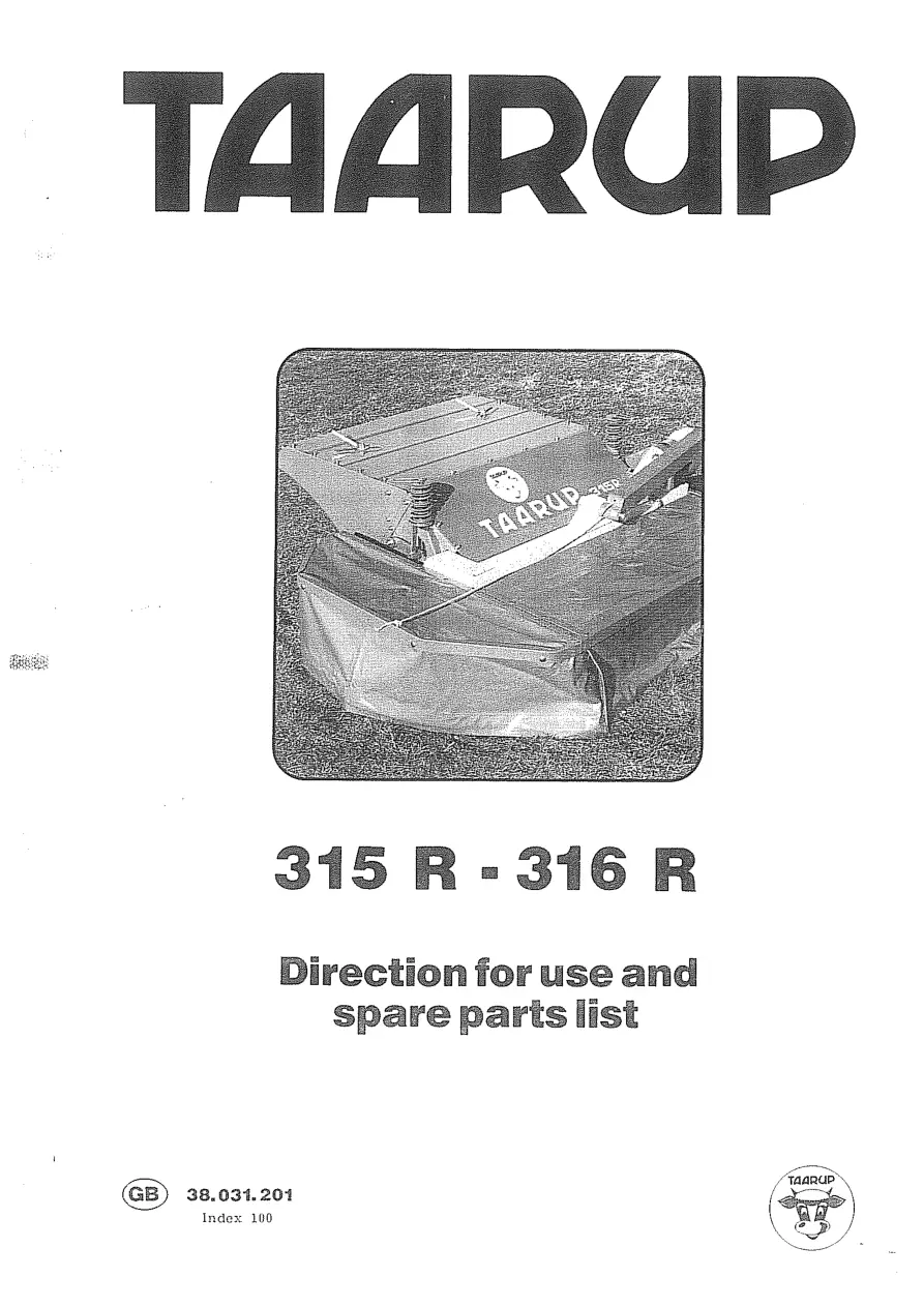 Taarup 315R 316R Mower Parts Manual