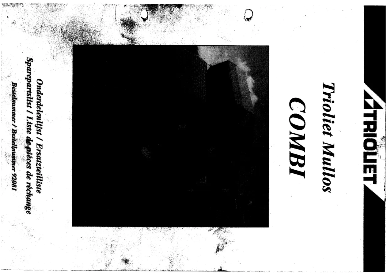 Trioliet 01 92081 01 Parts Manual
