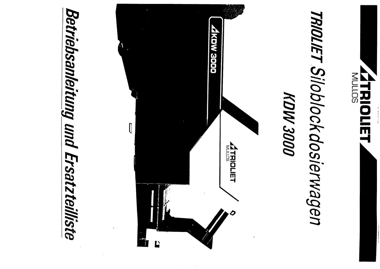 Trioliet Kdw 3000 01 Parts Manual