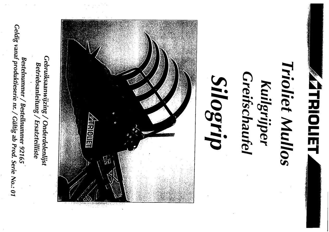 Trioliet Silogrip 92165 01 Parts Manual