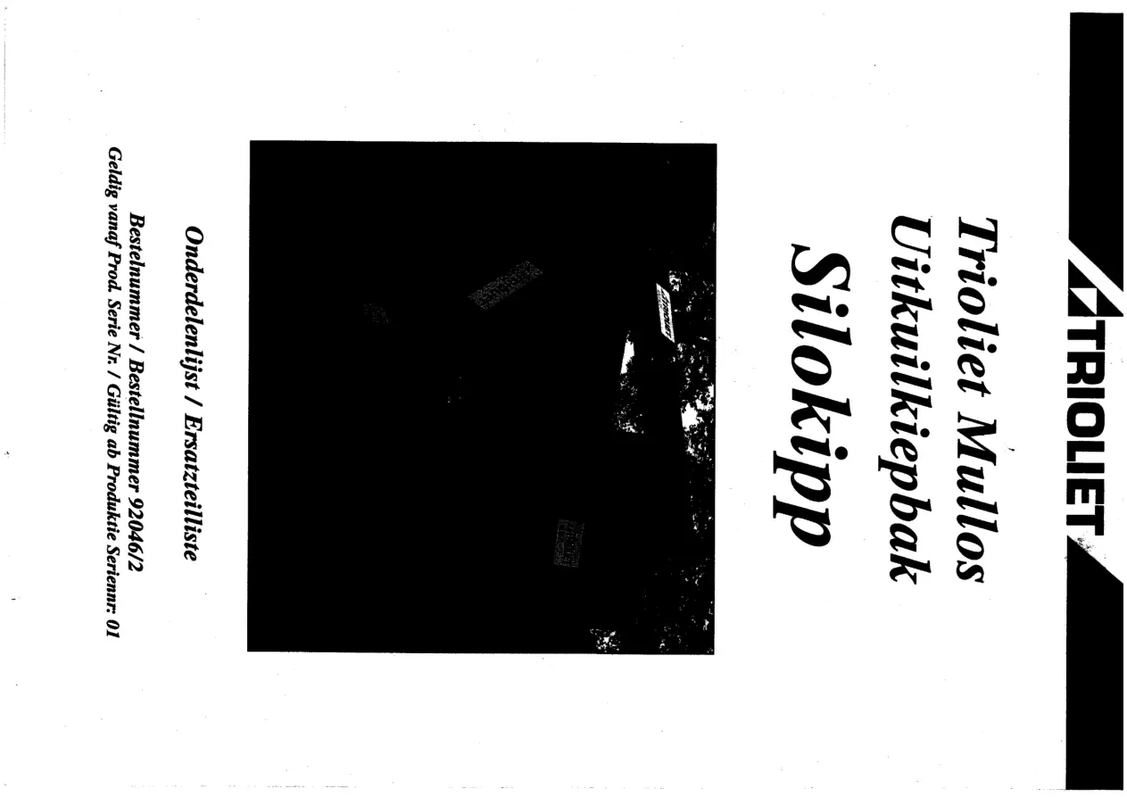 Trioliet Silokipp 03 92046 2 01 Parts Manual