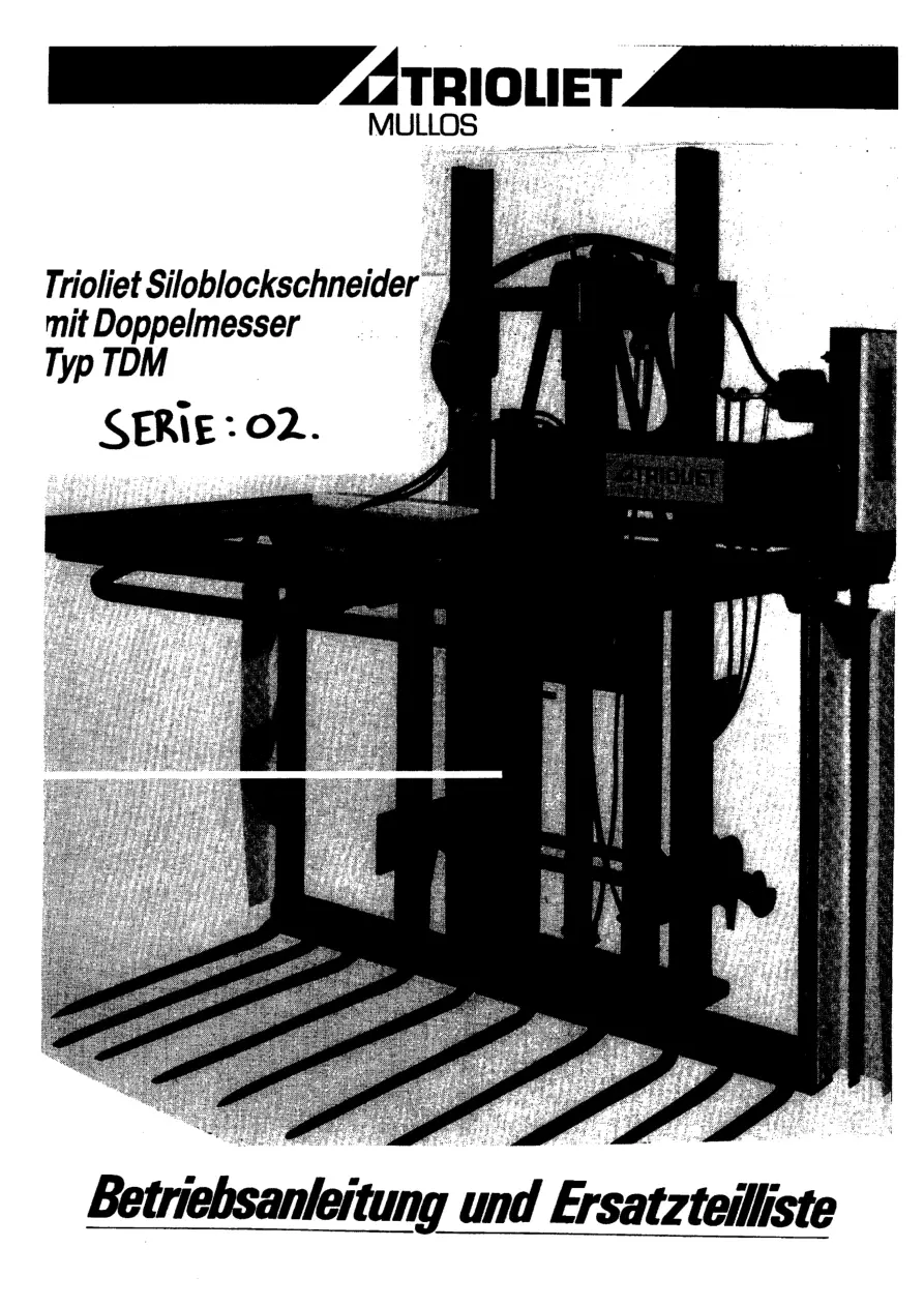 Trioliet Tdm 02 Parts Manual