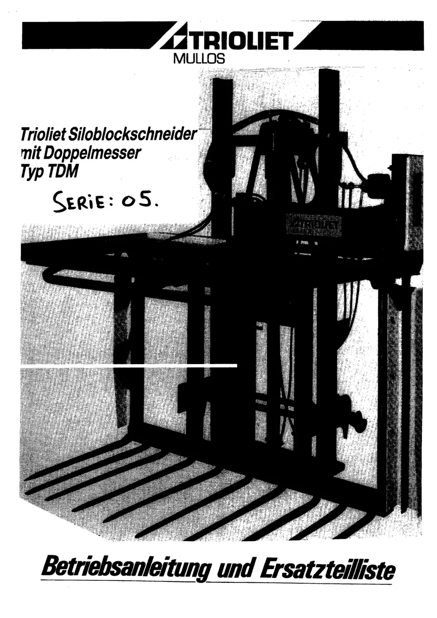 Trioliet Tdm 05 Parts Manual