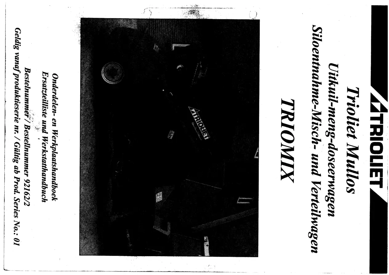 Trioliet Triomix 03 92126 2 01 Parts Manual