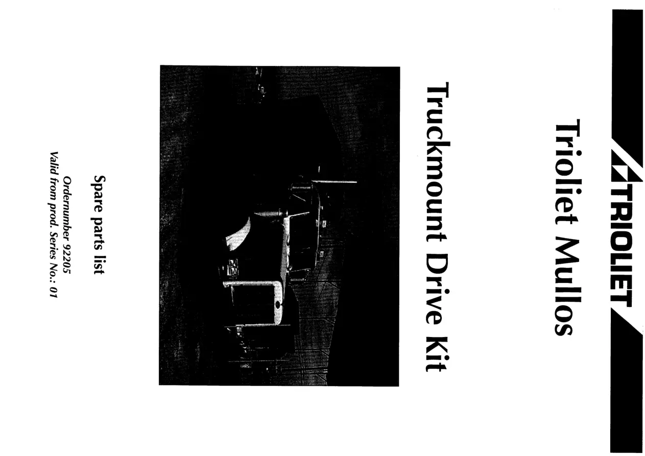 Trioliet 92205 0 01 Parts Manual