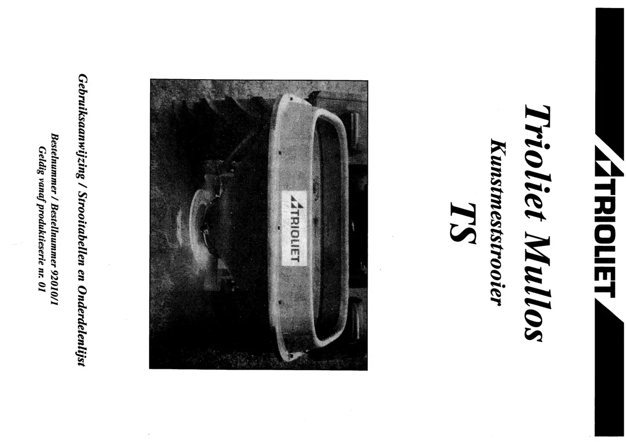 Trioliet Ts 92010 1 01 Parts Manual