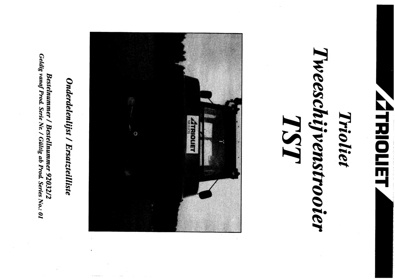 Trioliet Tst 03 92032 2 01 Parts Manual