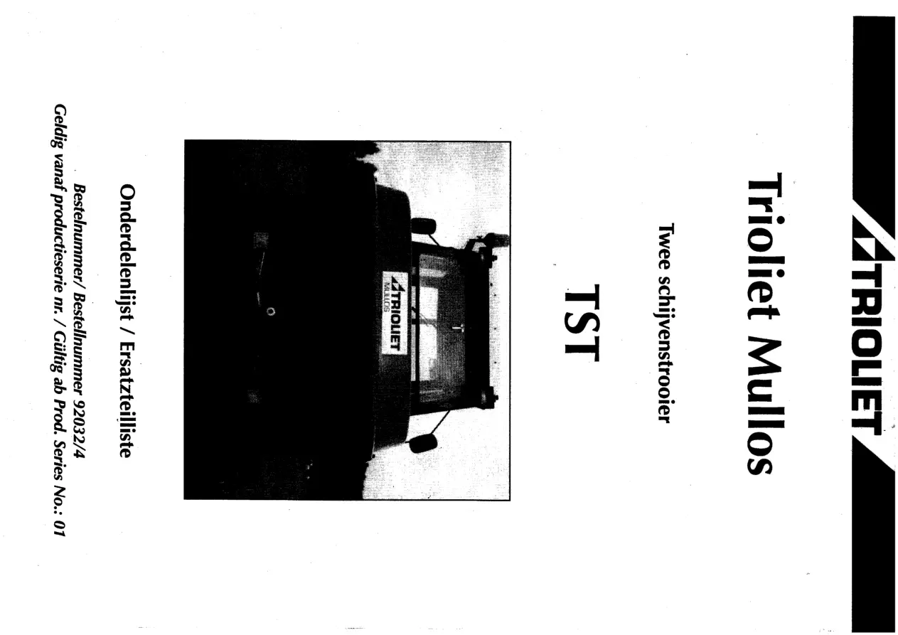 Trioliet Tst 05 92032 4 01 Parts Manual