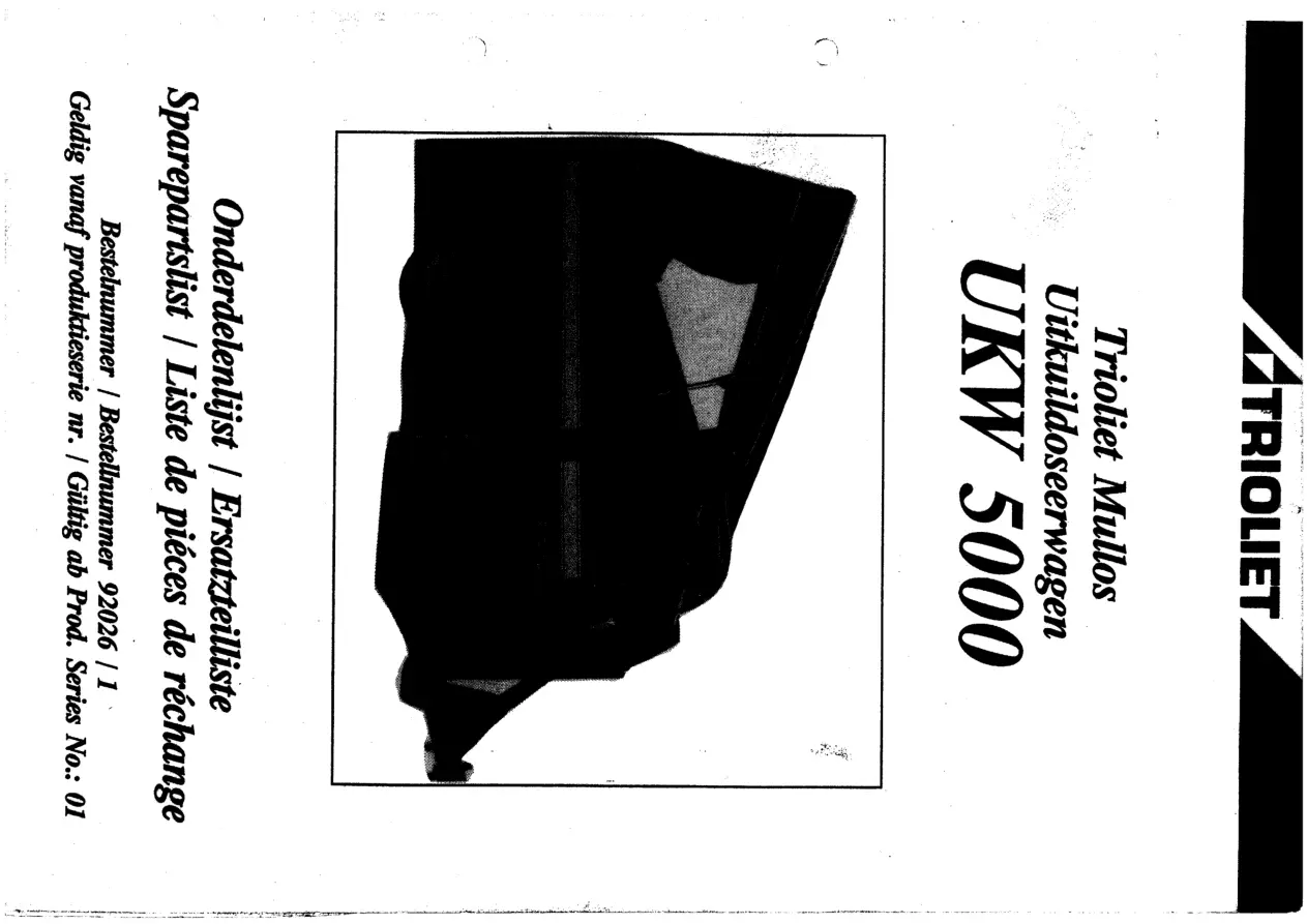 Trioliet Ukw 5000 02 92026 1 01 Parts Manual
