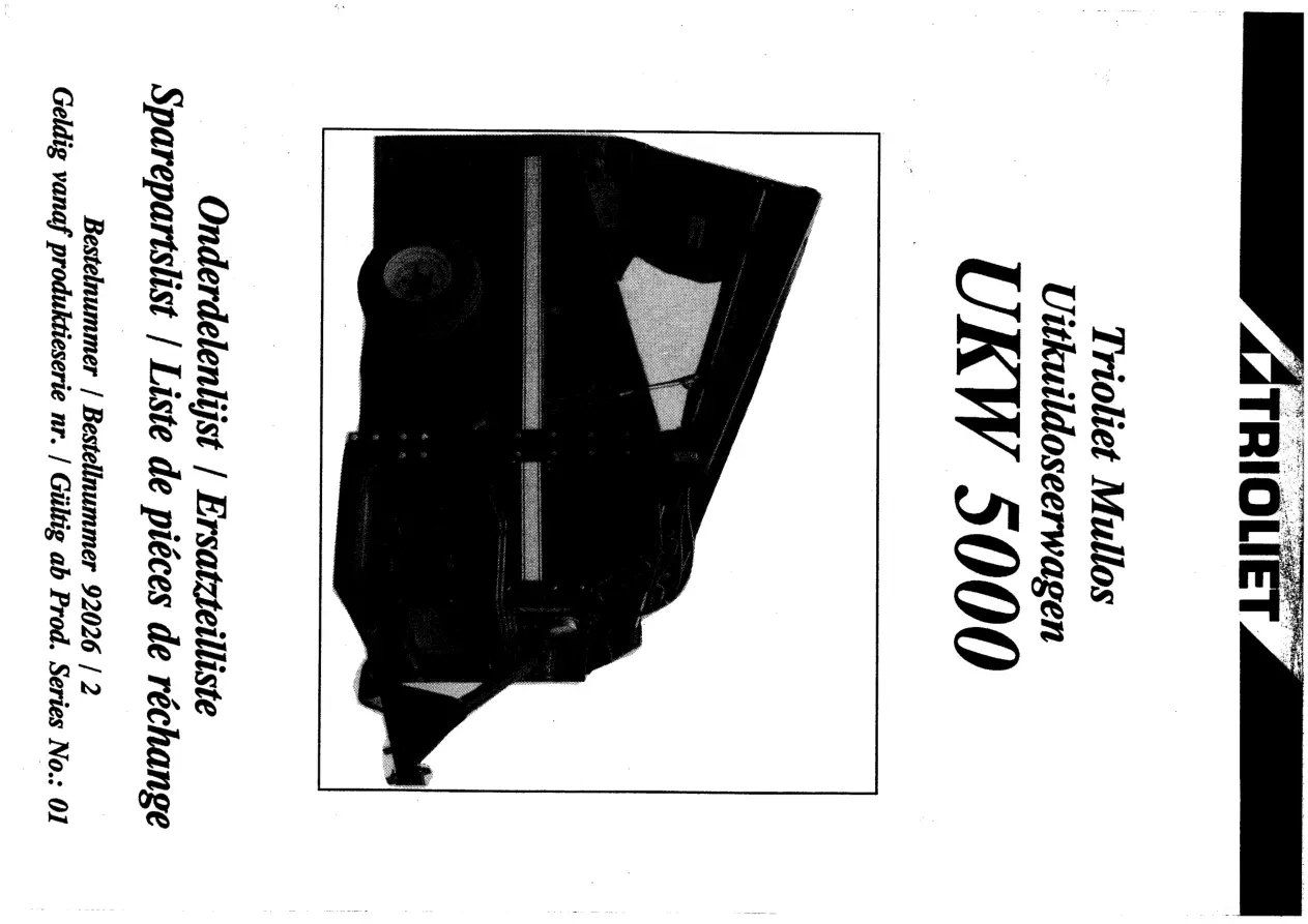 Trioliet Ukw 5000 03 92026 2 01 Parts Manual