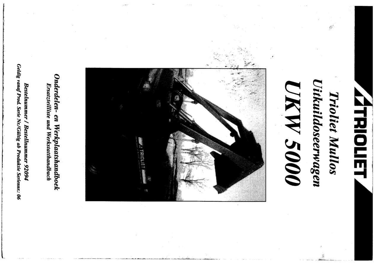 Trioliet Ukw 5000 06 92094 0 06 Parts Manual