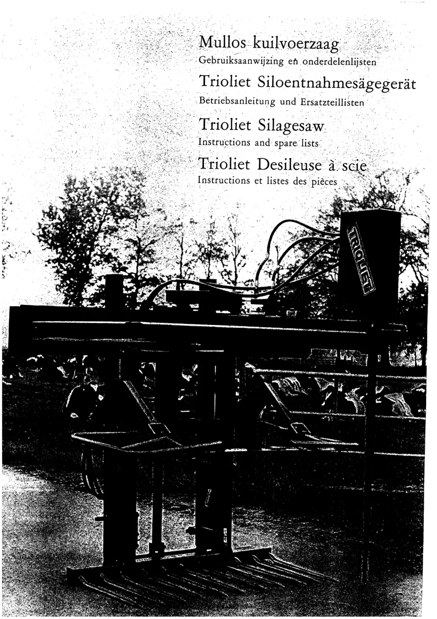 Trioliet Z105 Z 135 Parts Manual