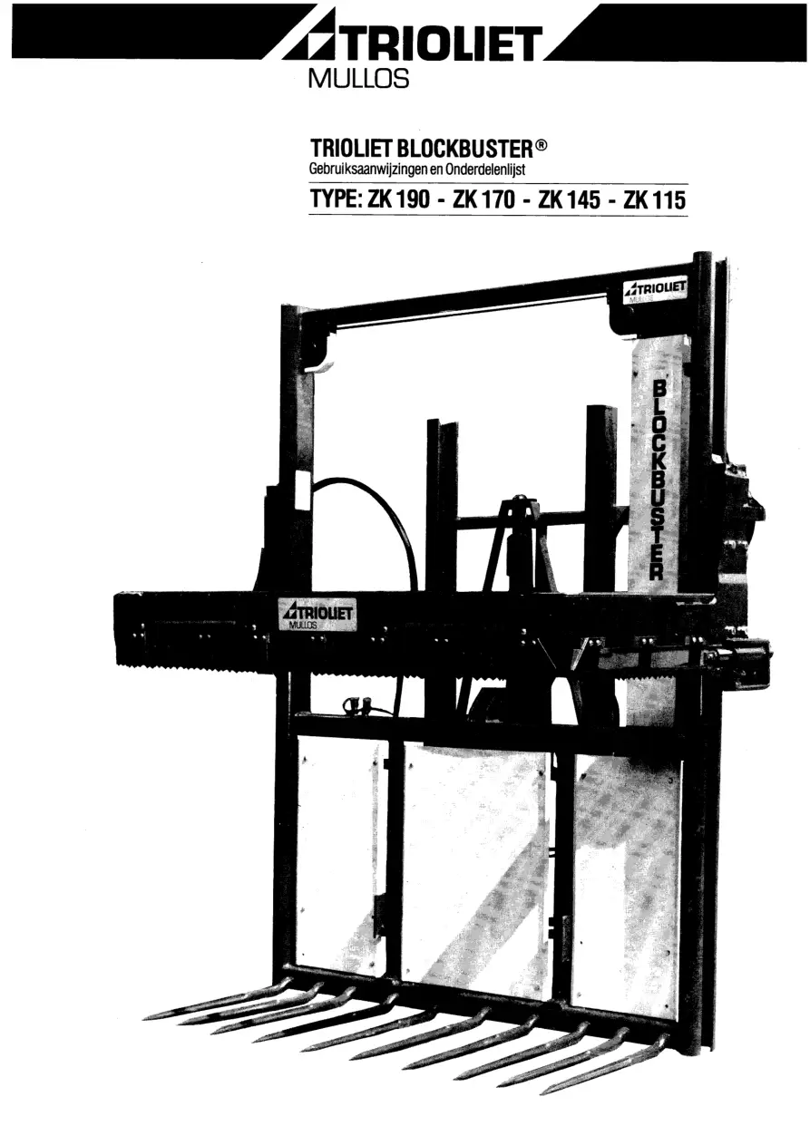 Trioliet Zk Alt 01 Parts Manual