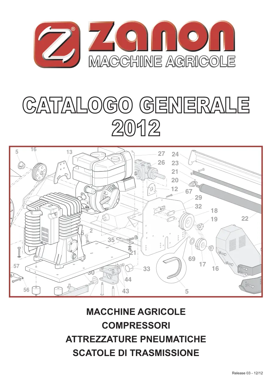 Zanon Catalogo Generale 2012 Macchine Agricole