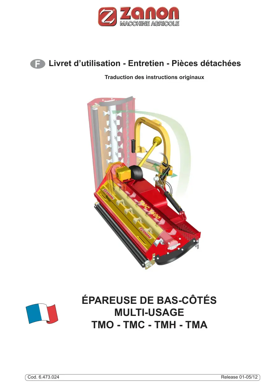 Zanon Tmo Tmc Tmh Tma Parts Manual