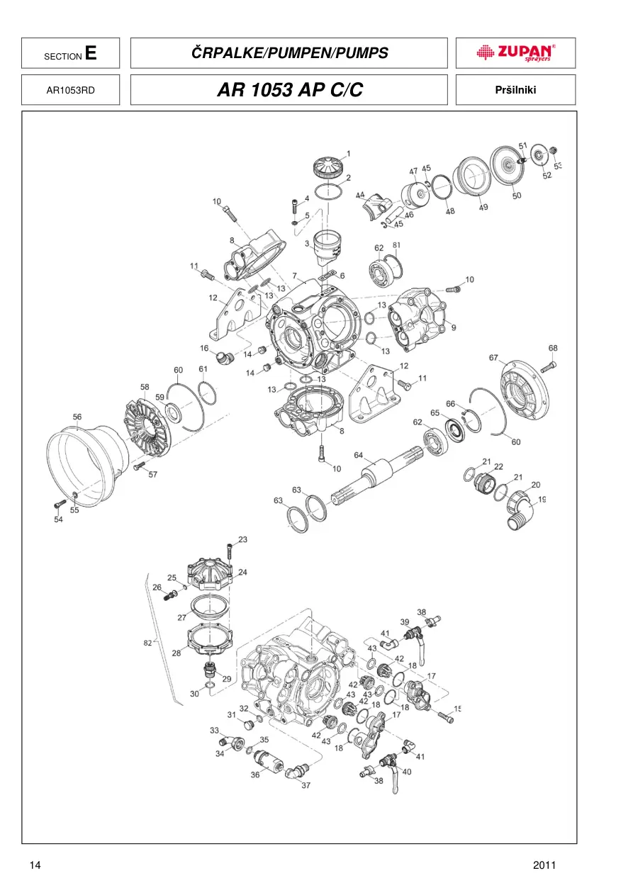 Zupan Ar1053 Parts Manual