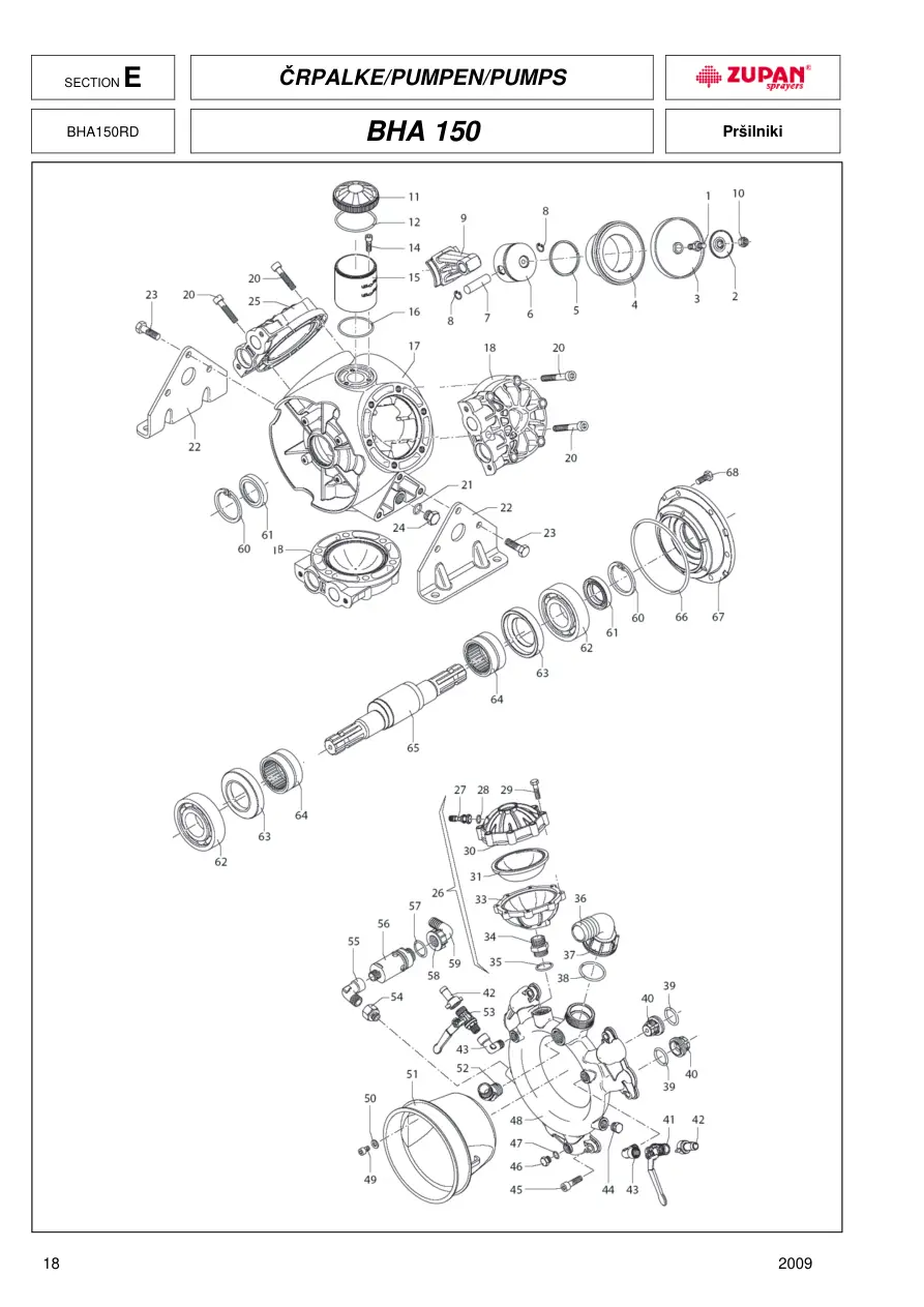 Zupan Bha150 Parts Manual