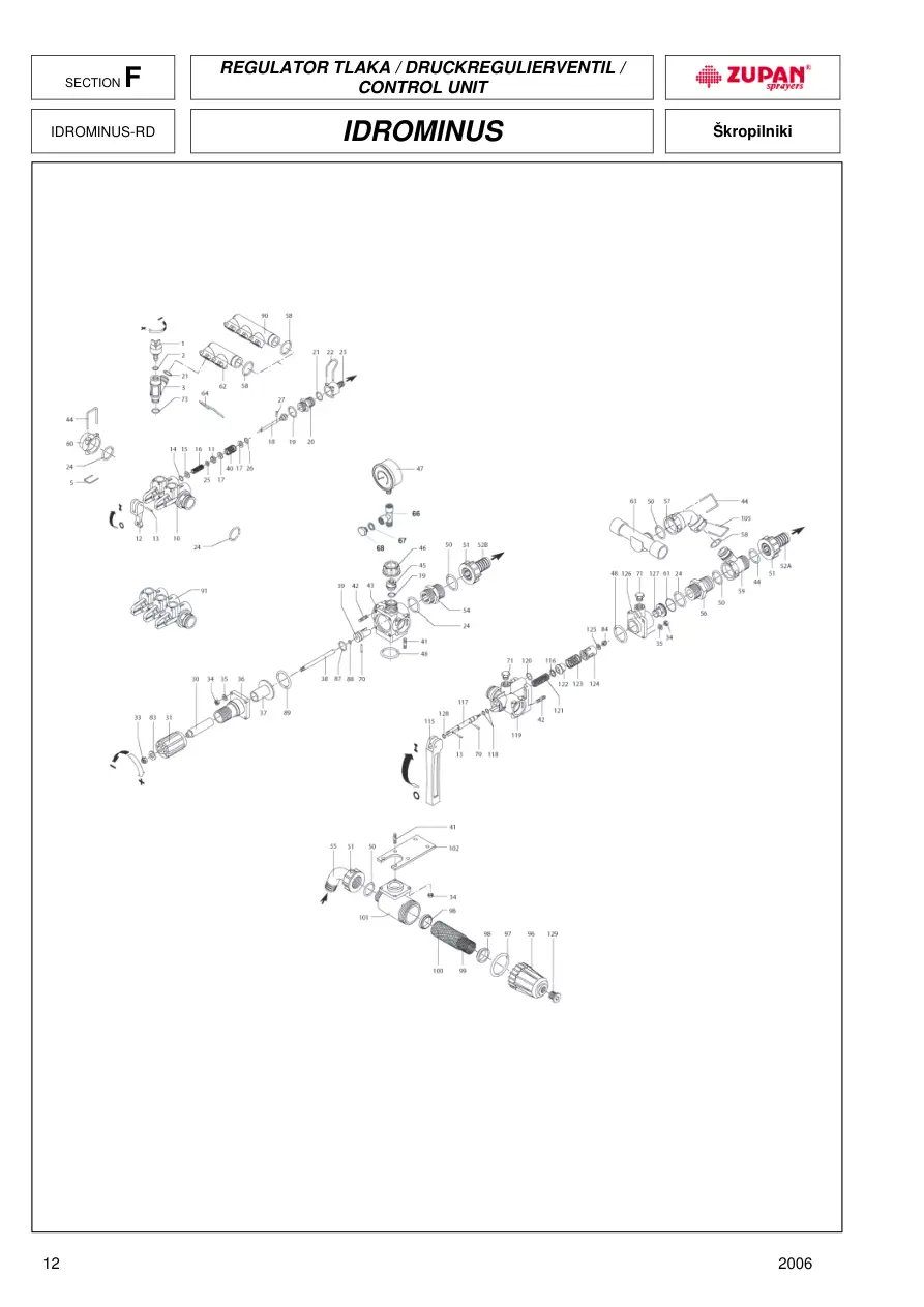 Zupan Idrominus Parts Manual