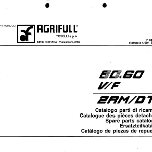 Agrifull 80 60 Vf Parts Manual