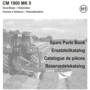 JF Stoll Cm 1900 Mower 2005 Parts Manual