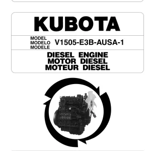 AUSA Kubota V1505 E3B 1 2008 Parts Manual