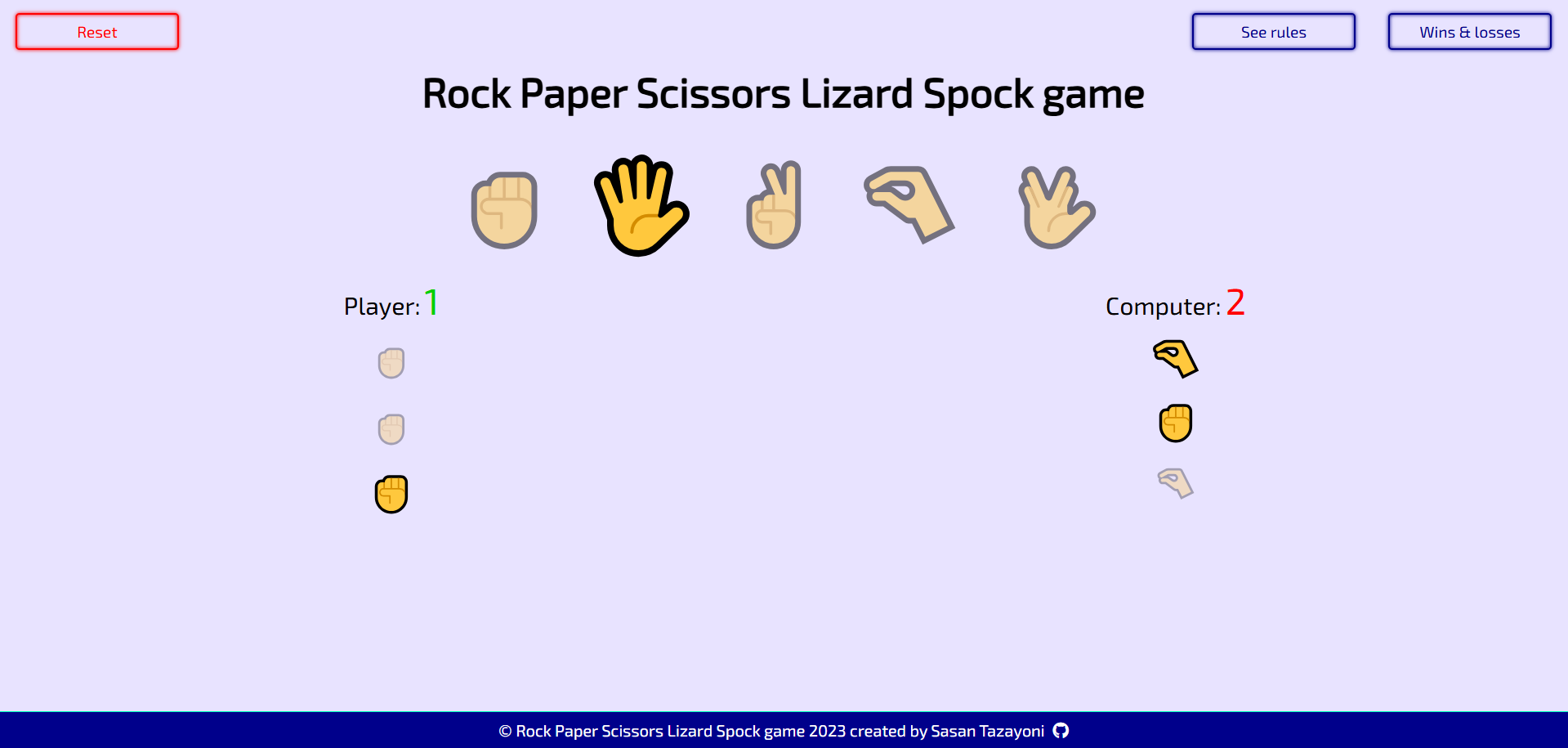 Image for Rock Paper Scissors Lizard Spock β π βοΈ π€ π