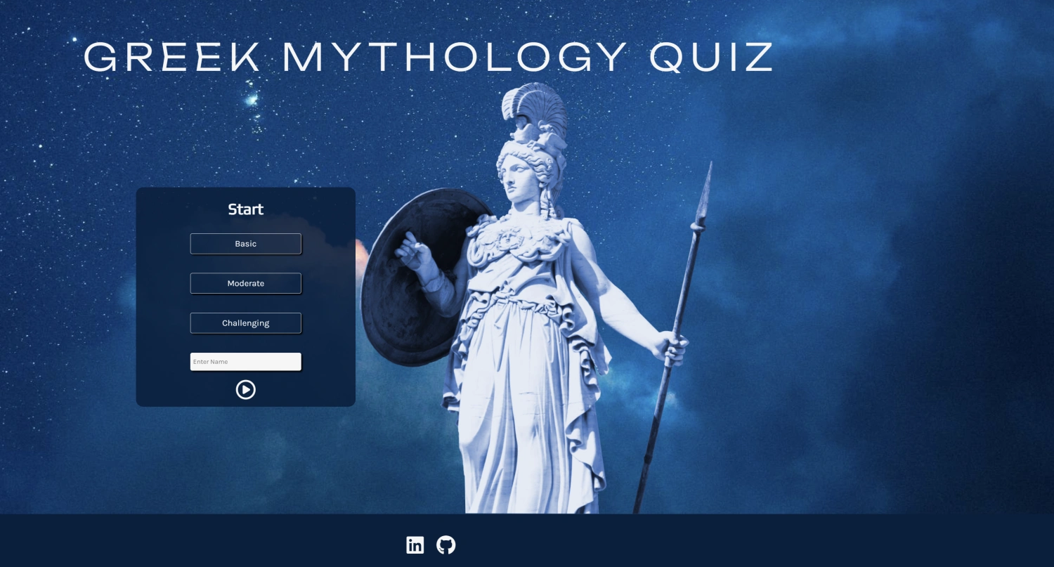 Image for Greek Mythology Quiz